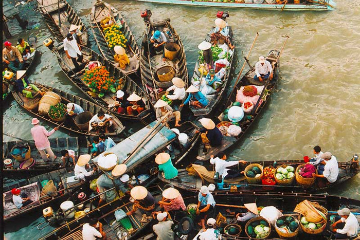 Du khách sẽ ấn tượng vô cùng khi đến với Chợ nổi Cái Răng