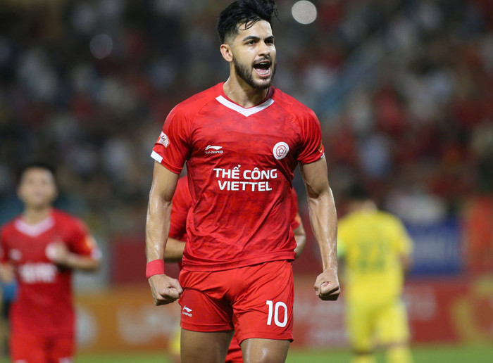 Thể Công Viettel đánh bại Becamex TP.HCM 2-0. Ảnh: Thể Công Viettel