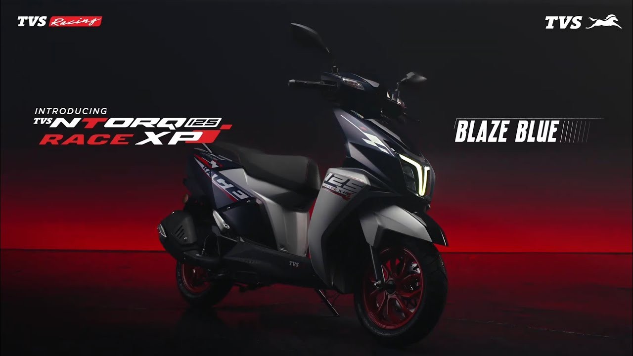 TVS Ntorq 125 Race XP phiên bản màu mới Blaze Blue