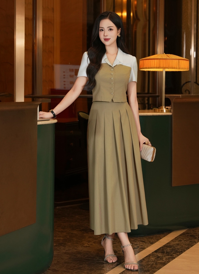Áo crop thanh nhã