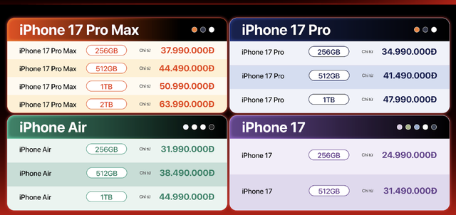 Thế hệ iPhone 17 cho đặt mua trước tại Việt Nam, nhiều ưu đãi tặng kèm máy - Ảnh 2.
