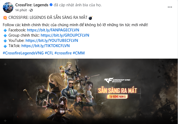 Fanpage Crossfire: Legends Việt Nam Bất Ngờ Có Động Thái Mới