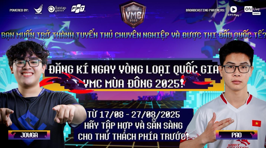 VMC Winter 2025 - Giải Vô địch Thể thao Điện tử Quốc gia – Vietnam MLBB Championship Winter 2025 chính thức khai màn- Ảnh 1.