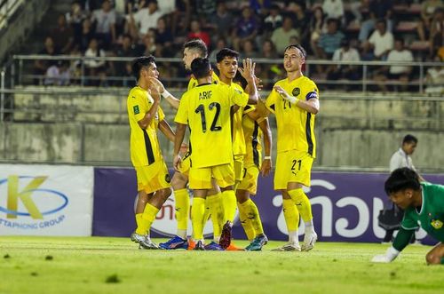 Tuyển Malaysia đã có thể an tâm thi đấu ở vòng loại Asian Cup 2027 mà không phải lo bị loại sớm, ít nhất là đến lúc kết thúc bảng đấu. Ảnh: Malaysia NT