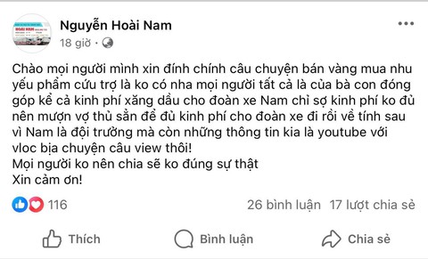 Đội trưởng xe 68 lên tiếng về thông tin 