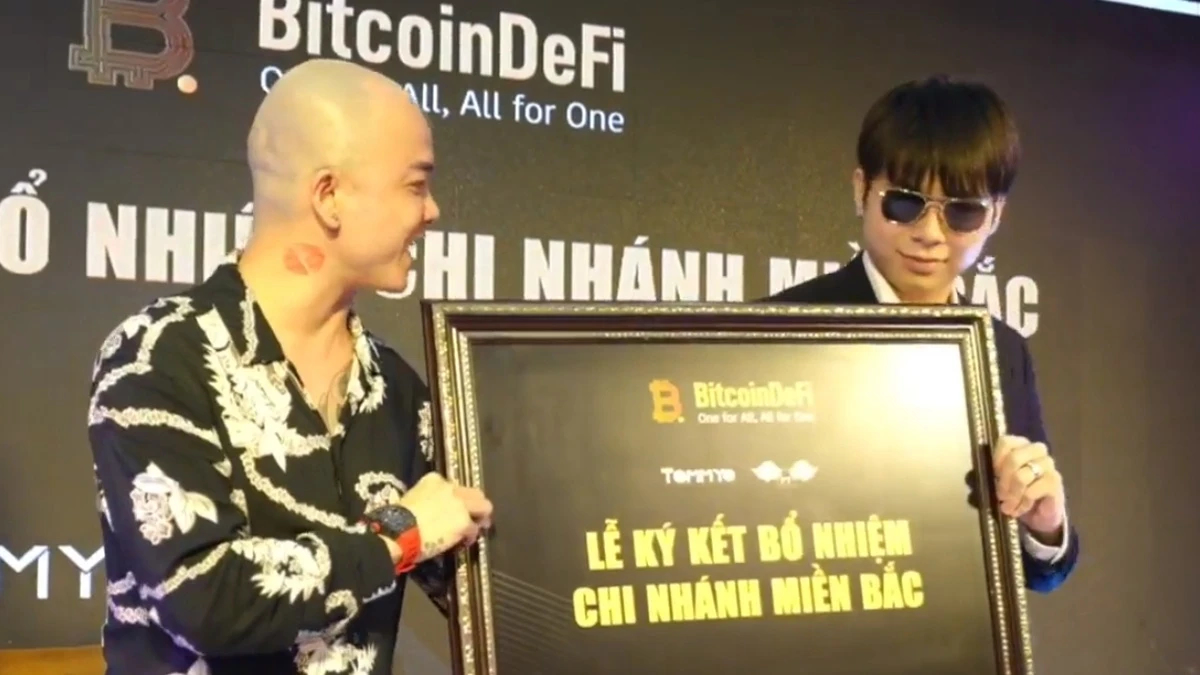 Phạm Tuấn quảng bá BitcoinDeFi