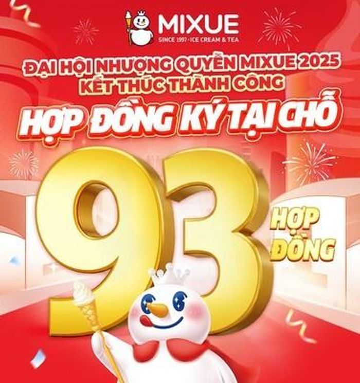 Sản phẩm Mixue được yêu thích