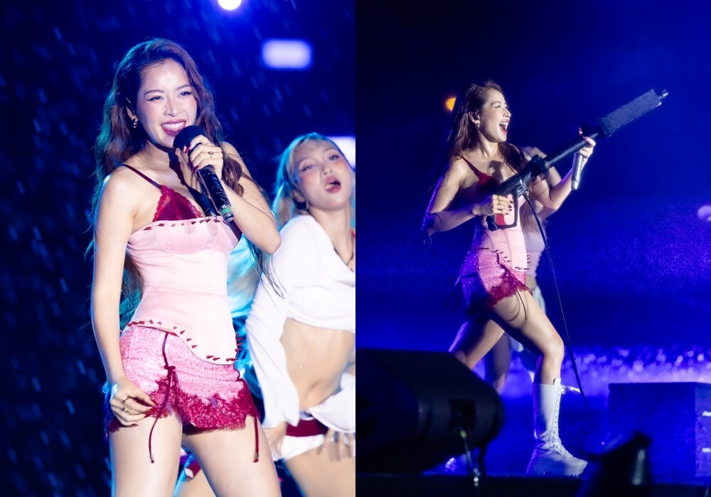 Chi Pu biểu diễn gợi cảm