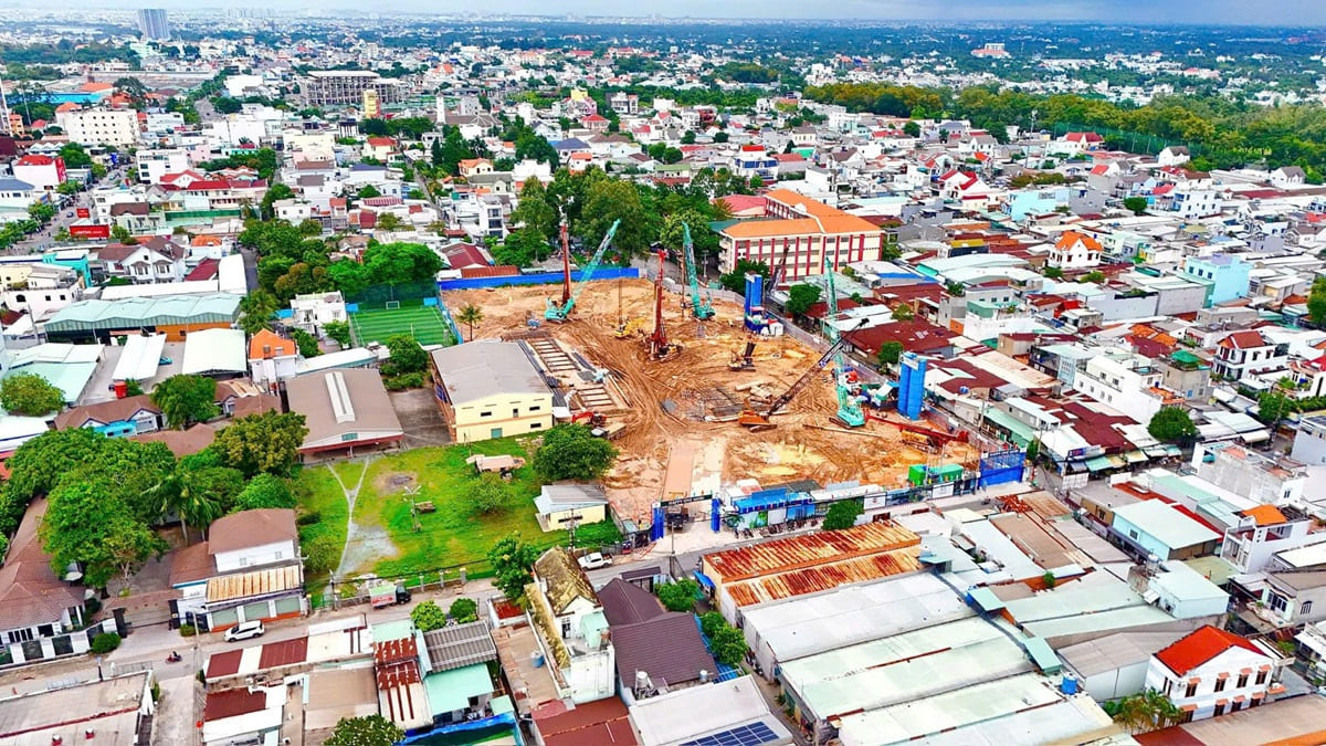 Tiến độ xây dựng happy one mori