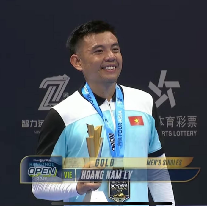 Lý Hoàng Nam xuất sắc vô địch đơn nam PPA Tour Asia Hàng Châu 2025 – Cột mốc lịch sử cho pickleball Việt Nam