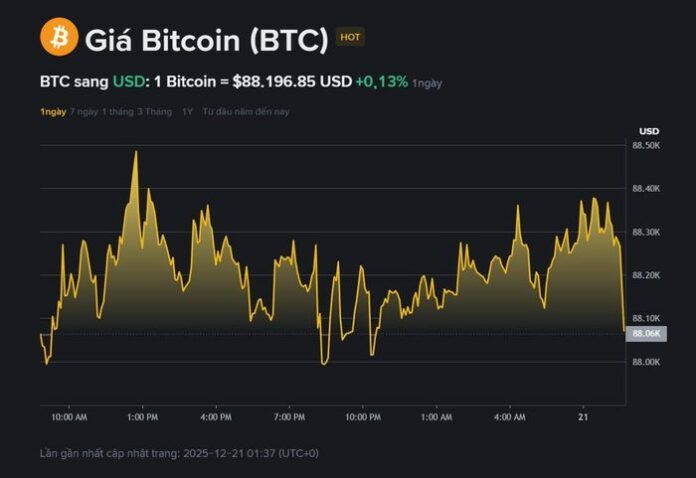 Biến động tiền ảo hôm nay (21/12/2025): Phân tích kỹ thuật và dự báo xu hướng