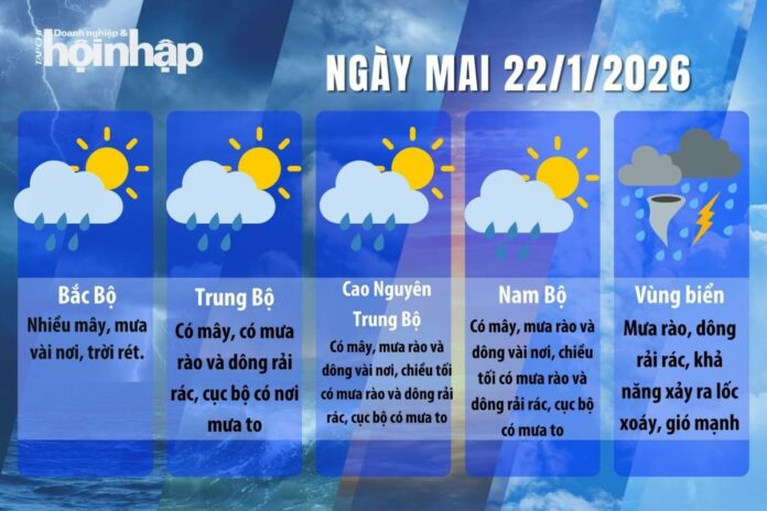 Thời Tiết Ngày Mai 22/01/2026: Rét Đậm Bao Trùm Miền Bắc
