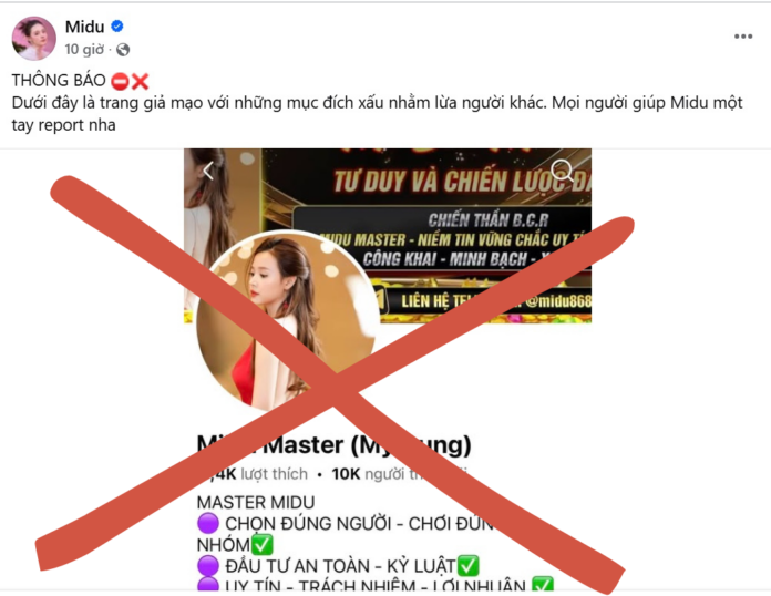 Midu Cảnh Báo Fanpage Giả Mạo: Thủ Đoạn Tinh Vi Trên Mạng Xã Hội