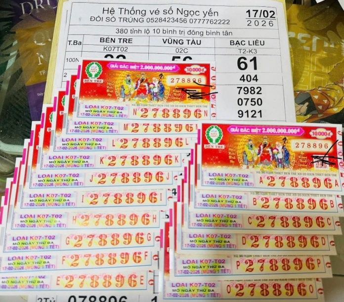 Bất ngờ với giải độc đắc xổ số miền Nam mùng 1 Tết 2026