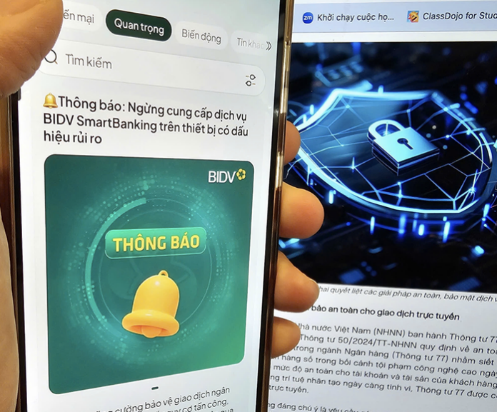 Ngân hàng siết chặt bảo mật: Điện thoại 