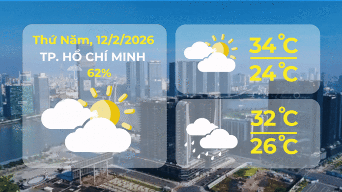 Thời Tiết TP.HCM 12/02/2026: Mưa Rào Rải Rác