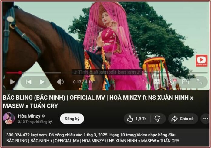 Hòa Minzy và 'Bắc Bling': Hành trình 300 triệu view đầy tự hào