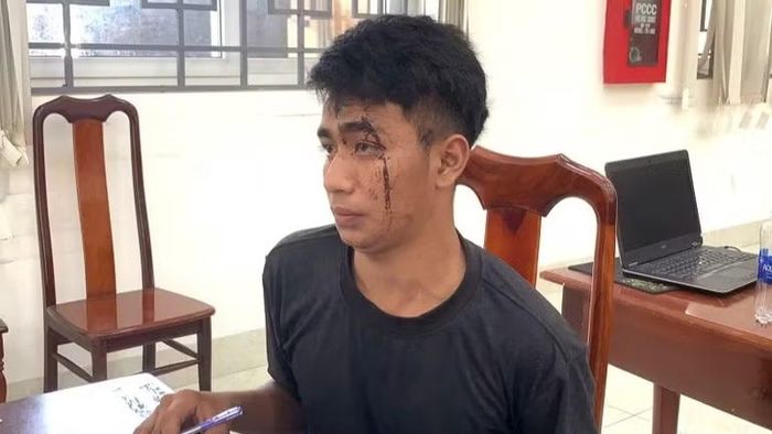 Đối tượng Y Ginta Byă tại Công an phường Tân Lập.