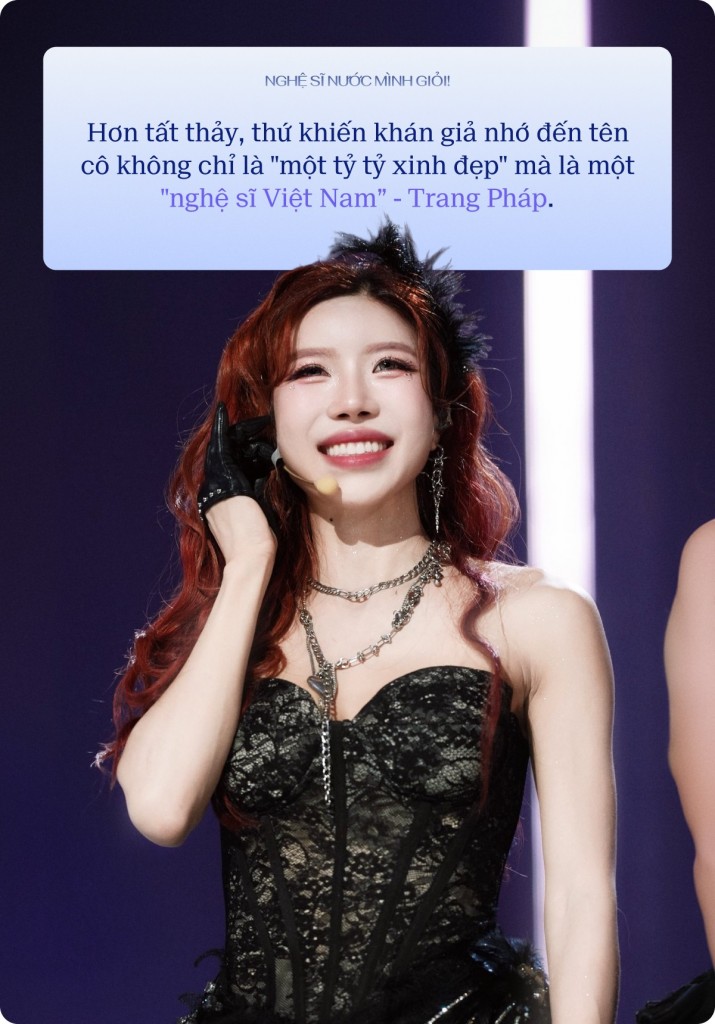 Trang Pháp trong một khoảnh khắc đáng nhớ