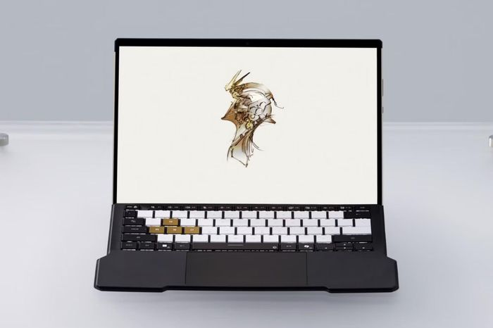 Mặt trước của thiết bị với màn hình 13,4 inch và bàn phím rời đi kèm.
