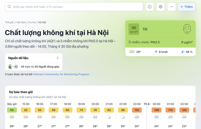 Hà Nội trong lành bất ngờ: AQI tốt dịp lễ 30/4