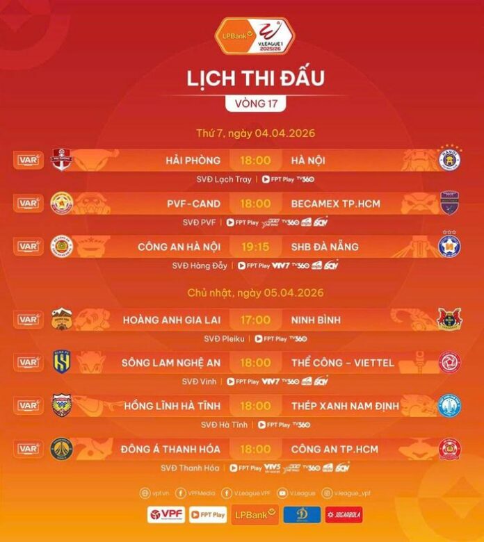 V.League 2025/26: Vòng 17 - Trận chiến định đoạt ngôi vương và suất trụ hạng