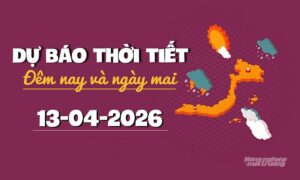 Thời tiết ngày 13/4/2026: Nắng nóng gay gắt, cảnh giác mưa dông lốc sét