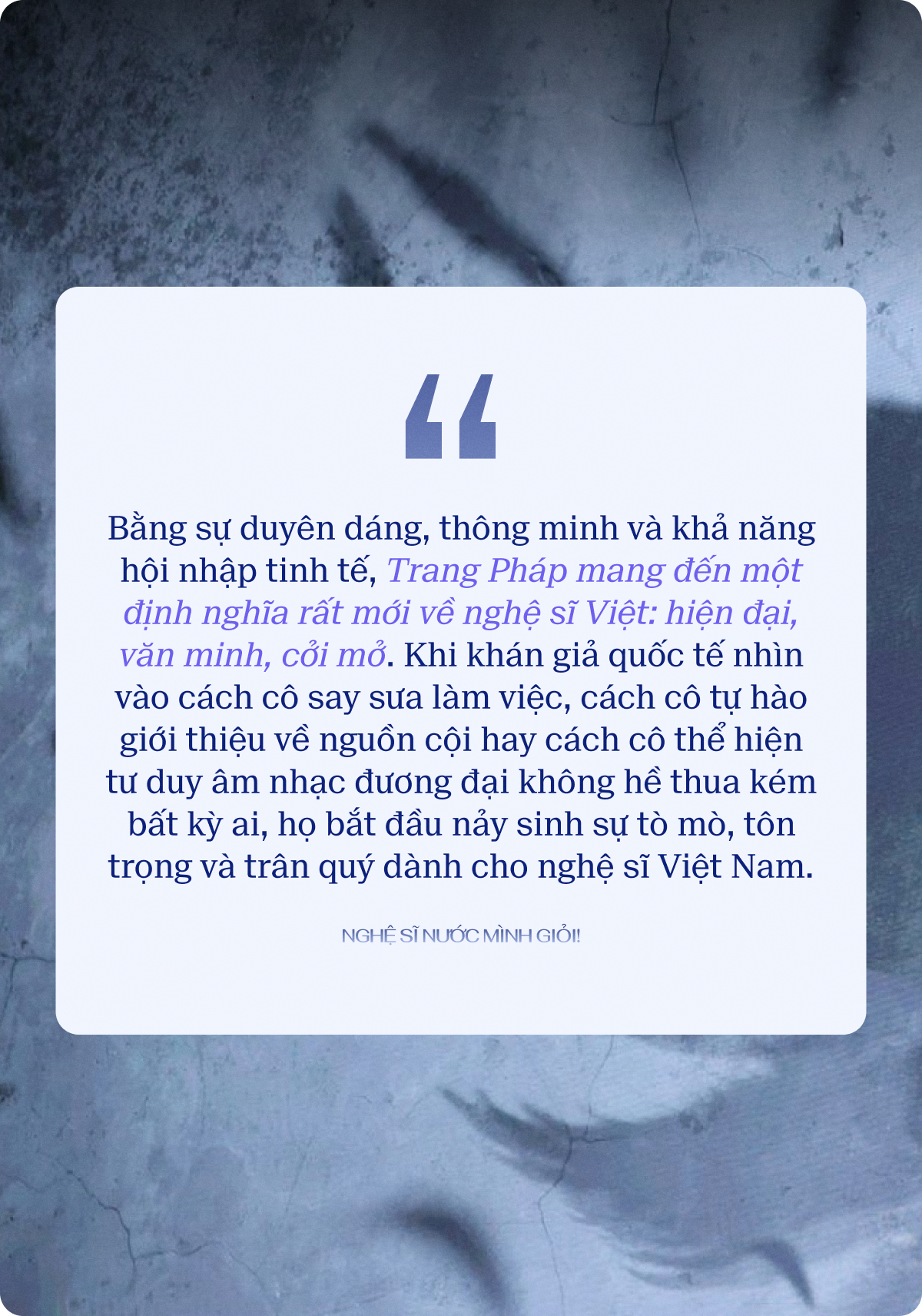 Trang Pháp giao lưu với khán giả