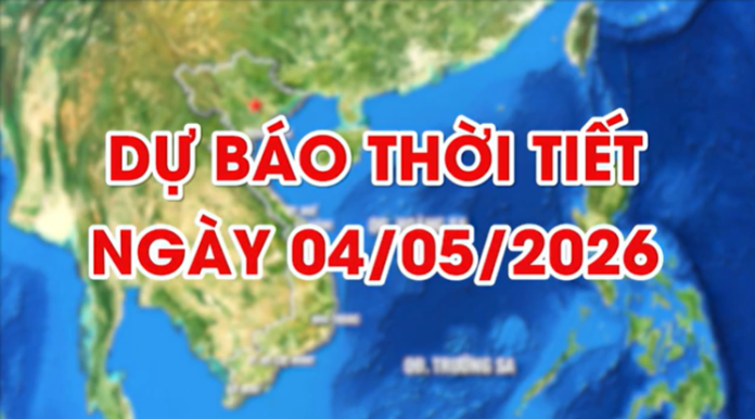 Thời tiết 04/05/2026: Cảnh báo mưa dông kèm lốc xoáy, sét đánh!